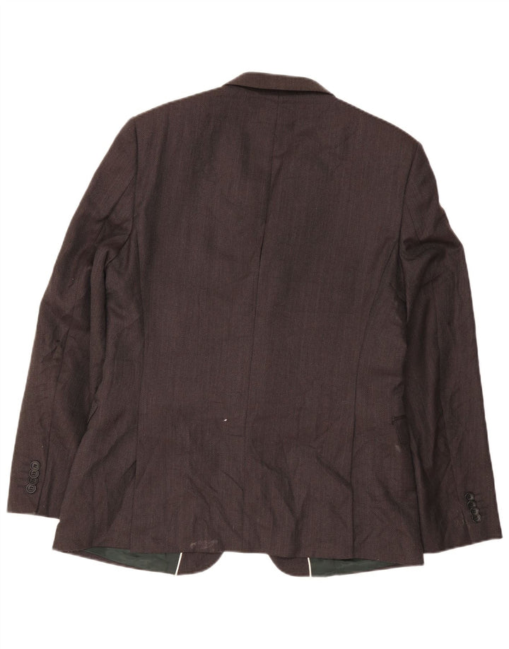 French Connection muška jakna s 2 gumba UK 42 XL siva vunena klasična