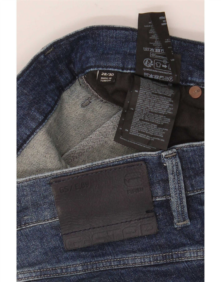 G-Star ženske uske traperice s oštećenim izgledom W28 L30 plavi pamuk