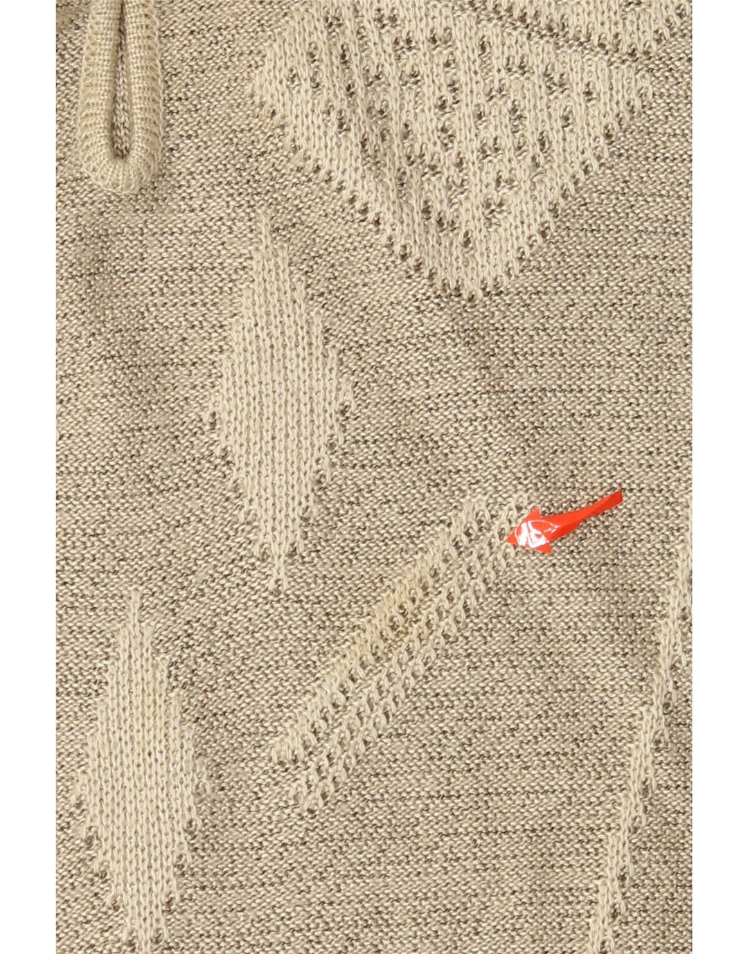 Vintage ženski džemper s dugmadima i ovratnikom UK 14 Veliki sivi geometrijski