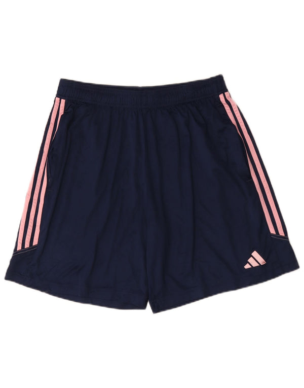 Adidas ženske sportske kratke hlače Aeroready UK 18 XL tamnoplavi poliester