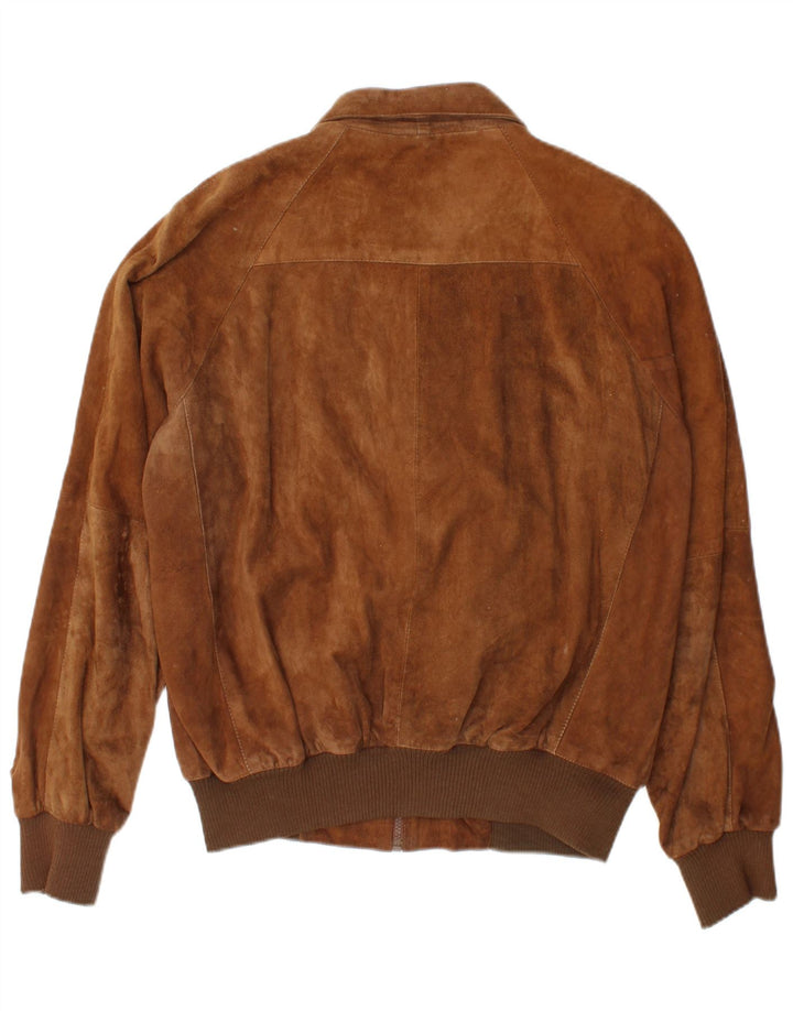 Vintage muška bomber jakna od brušene kože IT 50 Large Brown