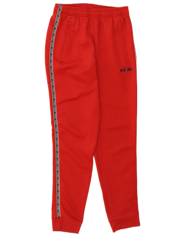 ADIDAS Mens Climalite Graphic Trenirka Hlače Joggers Male crvene pamučne