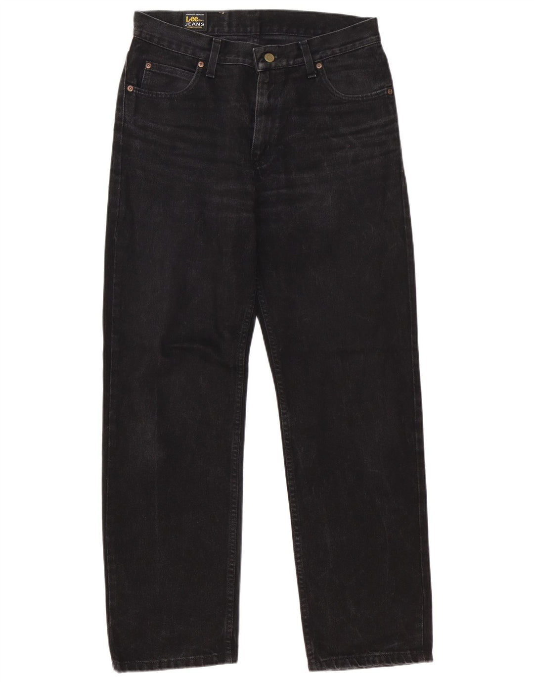 Lee Mens Brooklyn Straight Jeans W32 L32 Crni pamuk
