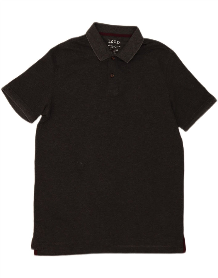 IZOD Mens Polo Shirt Medium Grey Cotton Vintage Izod and Second-Hand Izod from Messina Hembry 