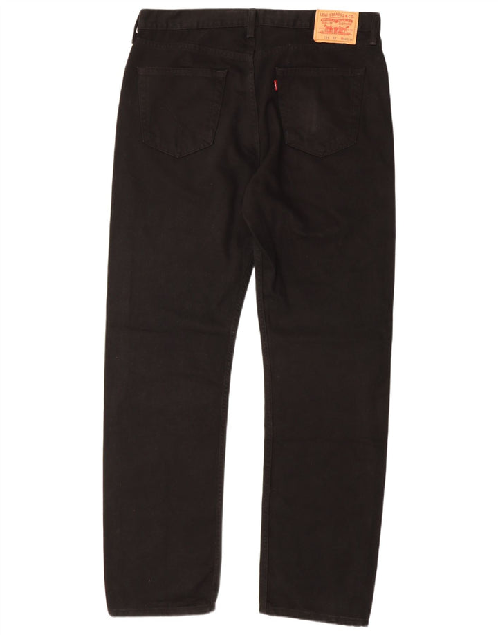 Levi's muške 751 ravne traperice W38 L34 crni pamuk