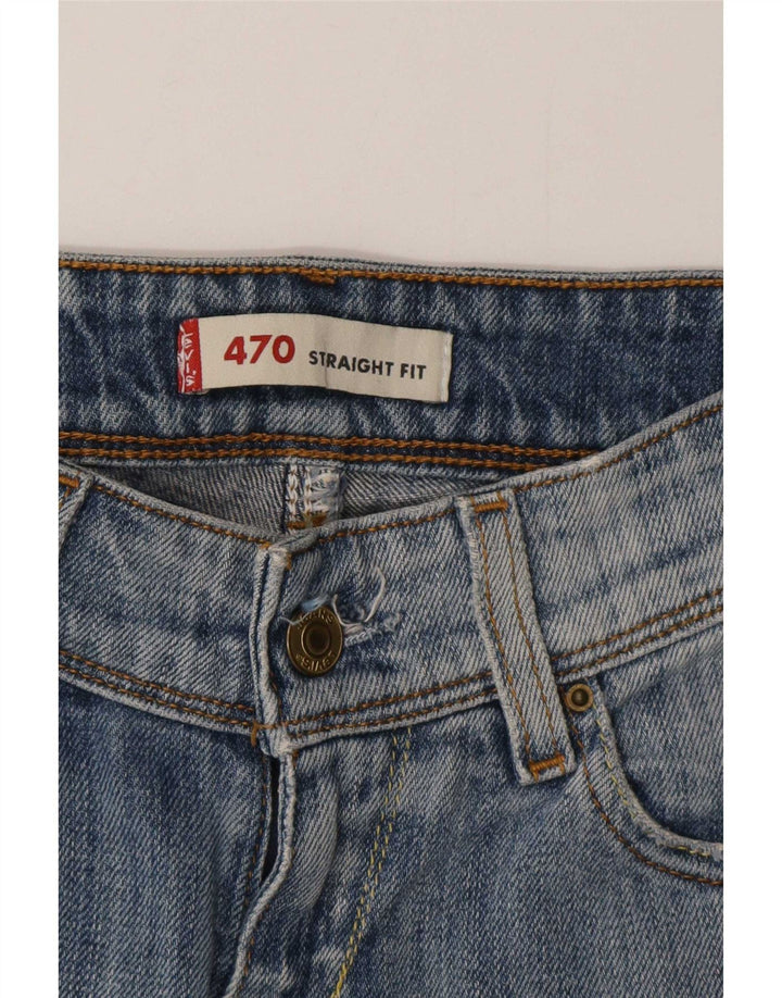 Levi's ženske 470 ravne traperice W28 L26 plave