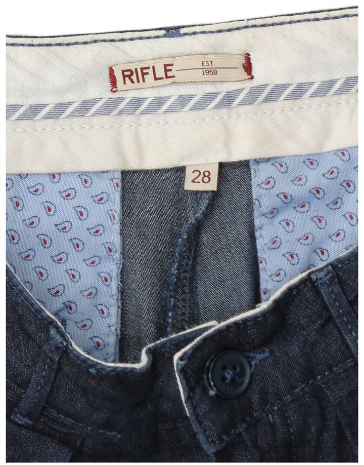 Rifle ženske skraćene hlače s klinovima W28 L24 tamnoplave