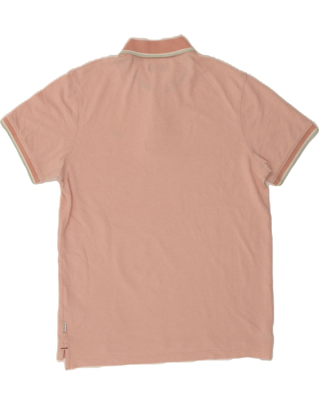 JACK & JONES Mens Polo Shirt Medium Pink Cotton Vintage Jack & Jones and Second-Hand Jack & Jones from Messina Hembry 