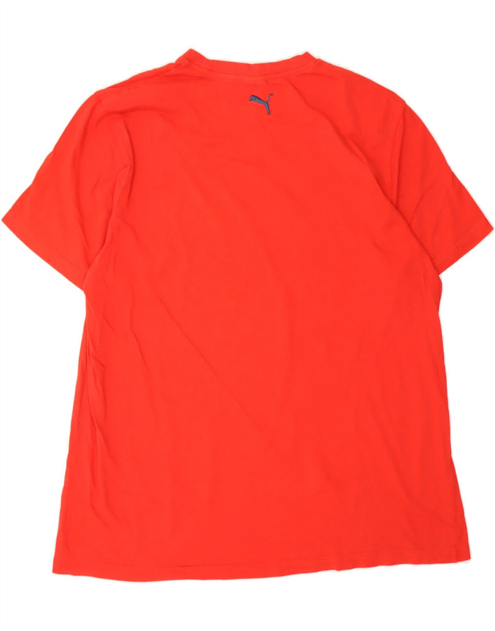 PUMA Mens Graphic T-Shirt Top 2XL Red Cotton Vintage Puma and Second-Hand Puma from Messina Hembry 