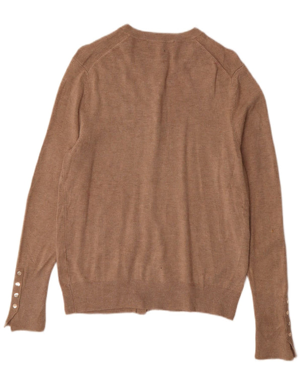 Zara ženski kardigan pulover UK 14 Large Brown