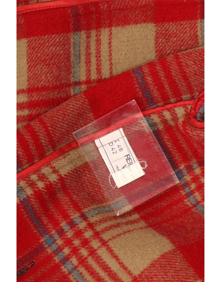 VINTAGE ženski duffle kaput IT 48 XL crvena vuna