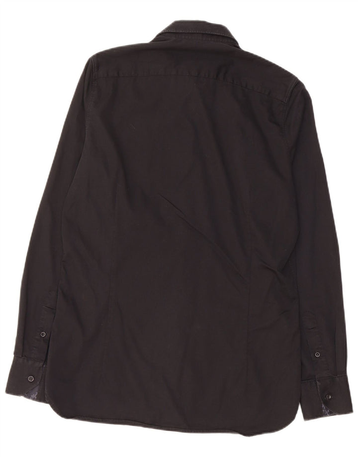 TED BAKER Muška košulja veličine 15 srednje crni pamuk