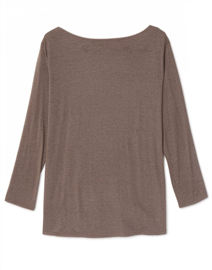 Massimo Dutti Ženska majica s 3/4 rukavima UK 12 srednje siva viskoza