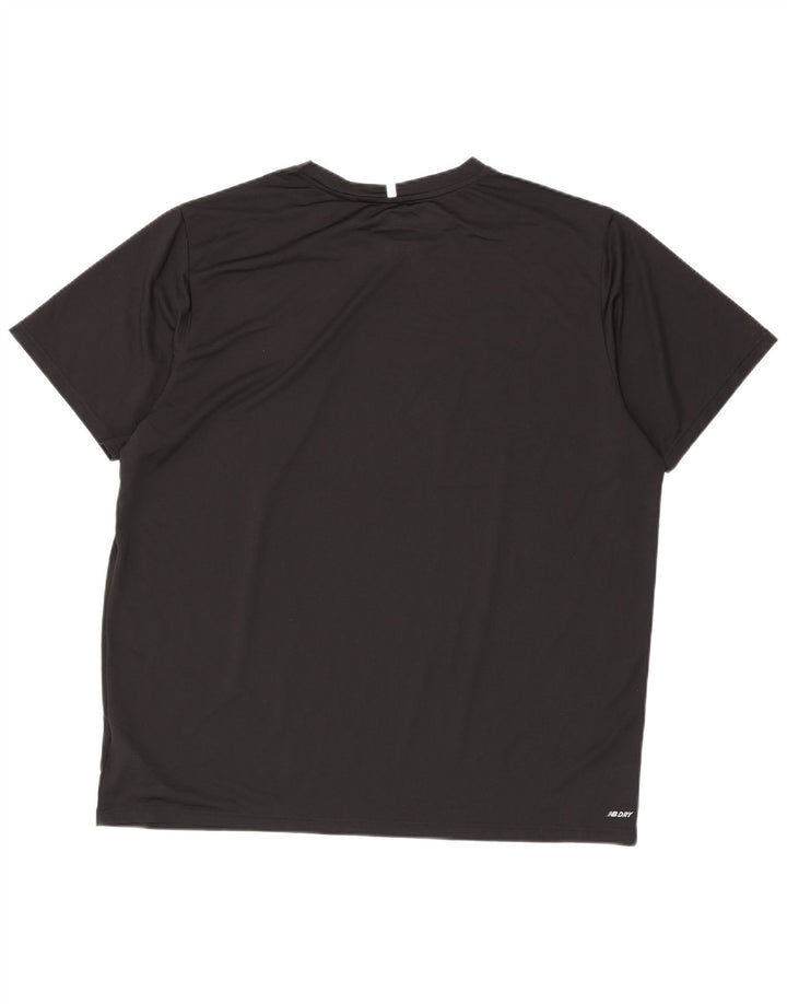New Balance muška majica kratkih rukava 2XL crni poliester