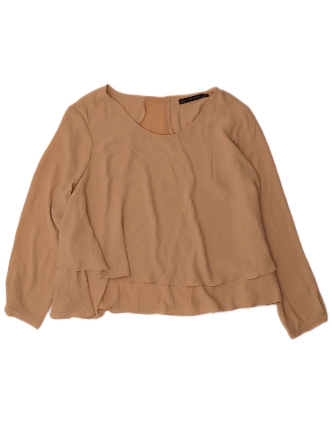 Zara ženska košulja bluza UK 18 XL bež poliester