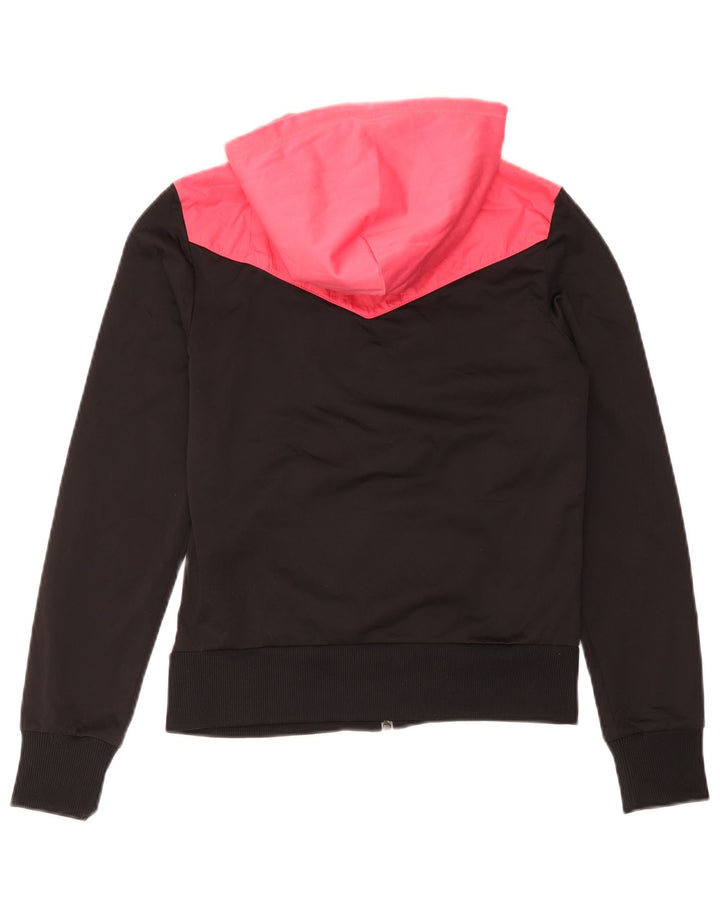Puma ženski pulover s kapuljačom na patentni zatvarač UK 12 Medium Black Colourblock Poliester