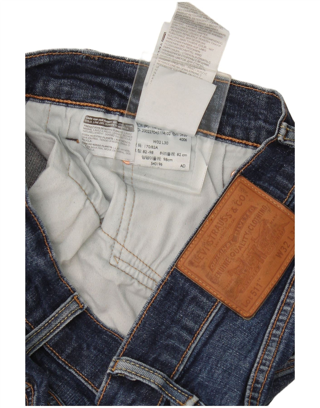 Levi's muške 511 uske traperice W32 L30 plavi pamuk