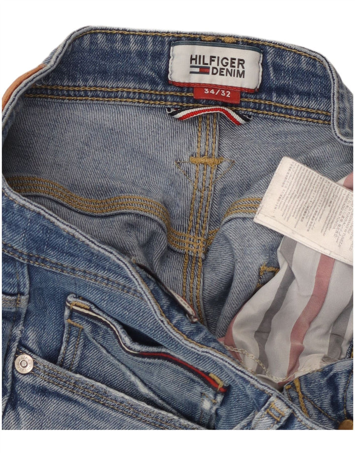 TOMMY HILFIGER Ženske traperice Bootcut W34 L32 Plavi pamuk
