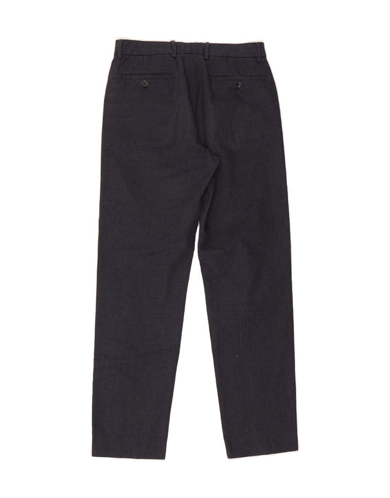 C.P. COMPANY Mens Slim Casual Trousers IT 46 Small W32 L32 Navy Blue Check Vintage C.P. Company and Second-Hand C.P. Company from Messina Hembry 