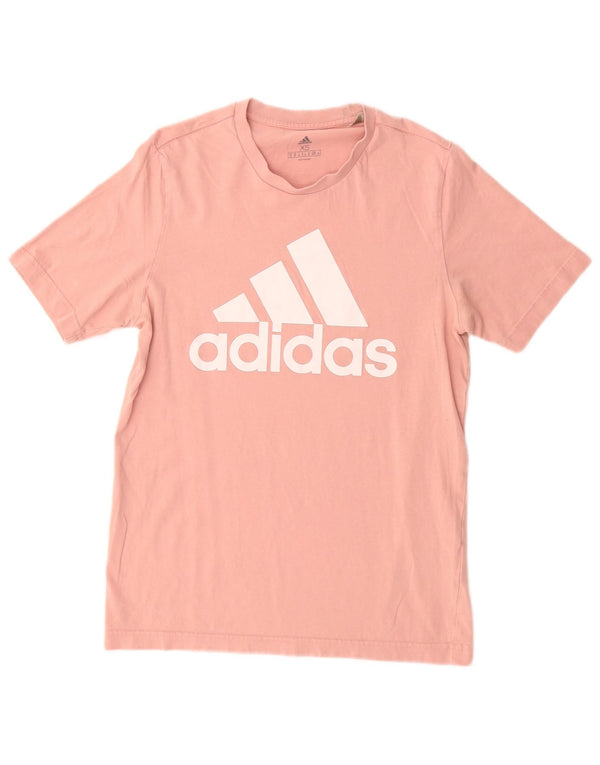 ADIDAS ženska majica kratkih rukava s grafičkim motivima UK 6 XS, ružičasti pamuk