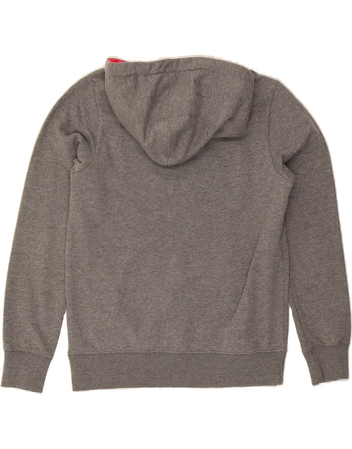 FILA Womens Graphic Hoodie Jumper UK 14 Medium Grey Polyester Vintage Fila and Second-Hand Fila from Messina Hembry 