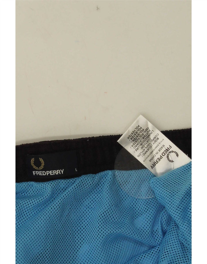 Fred Perry muške kratke kupaće hlače od najlona velike plave boje
