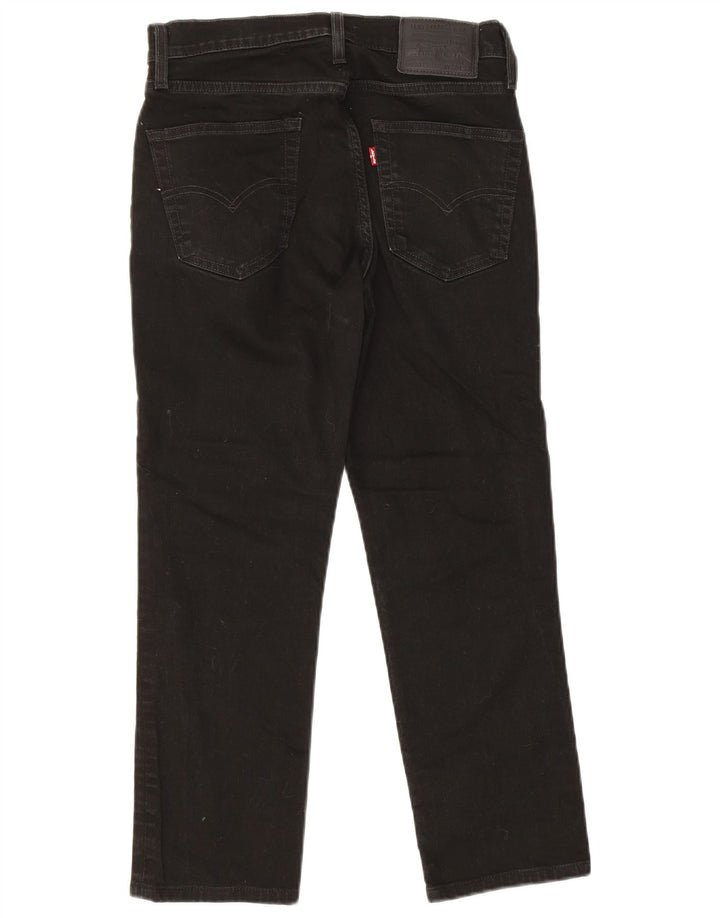 LEVI'S muške skraćene ravne traperice W30 L24 crne