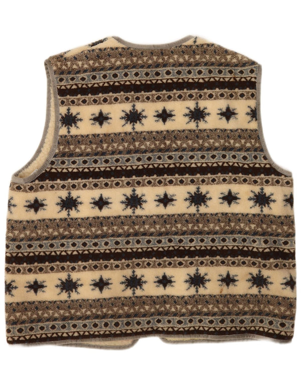 Vintage ženska jakna od flisa UK 18 XL Višebojna djevičanska vuna Fair Isle