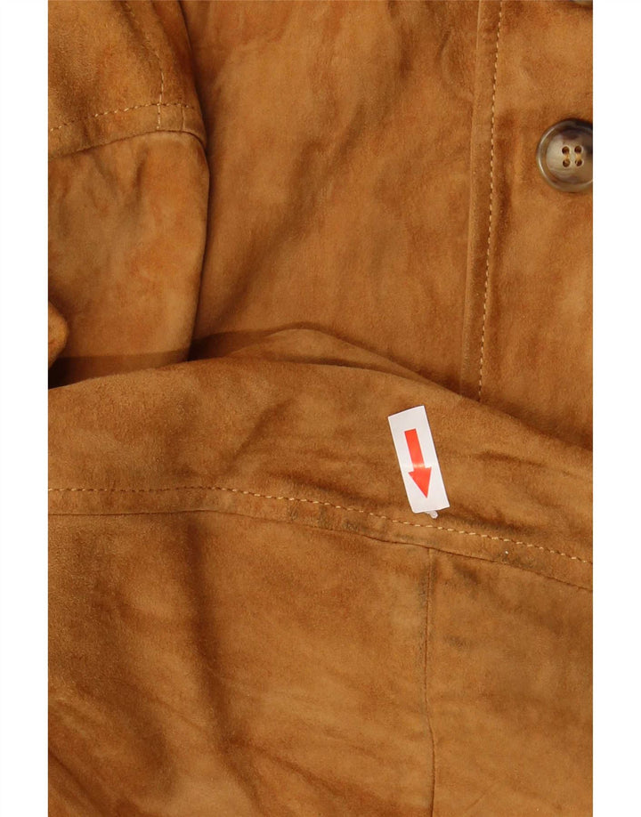 Vintage muška bomber jakna od brušene kože UK 42 XL smeđa