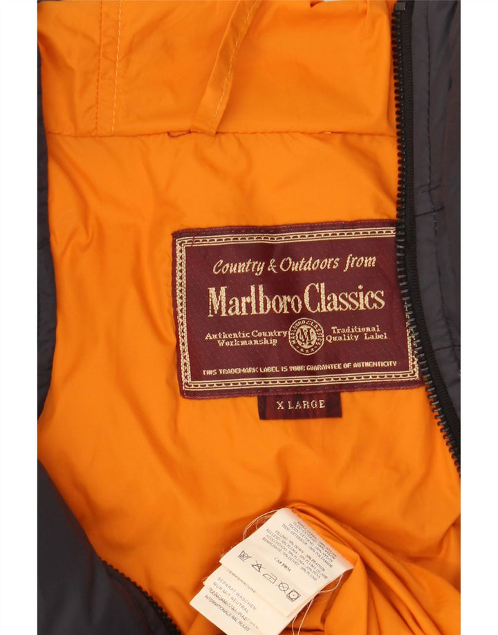 MARLBORO CLASSICS Muška podstavljena jakna s kapuljačom UK 42 XL Black Colourblock