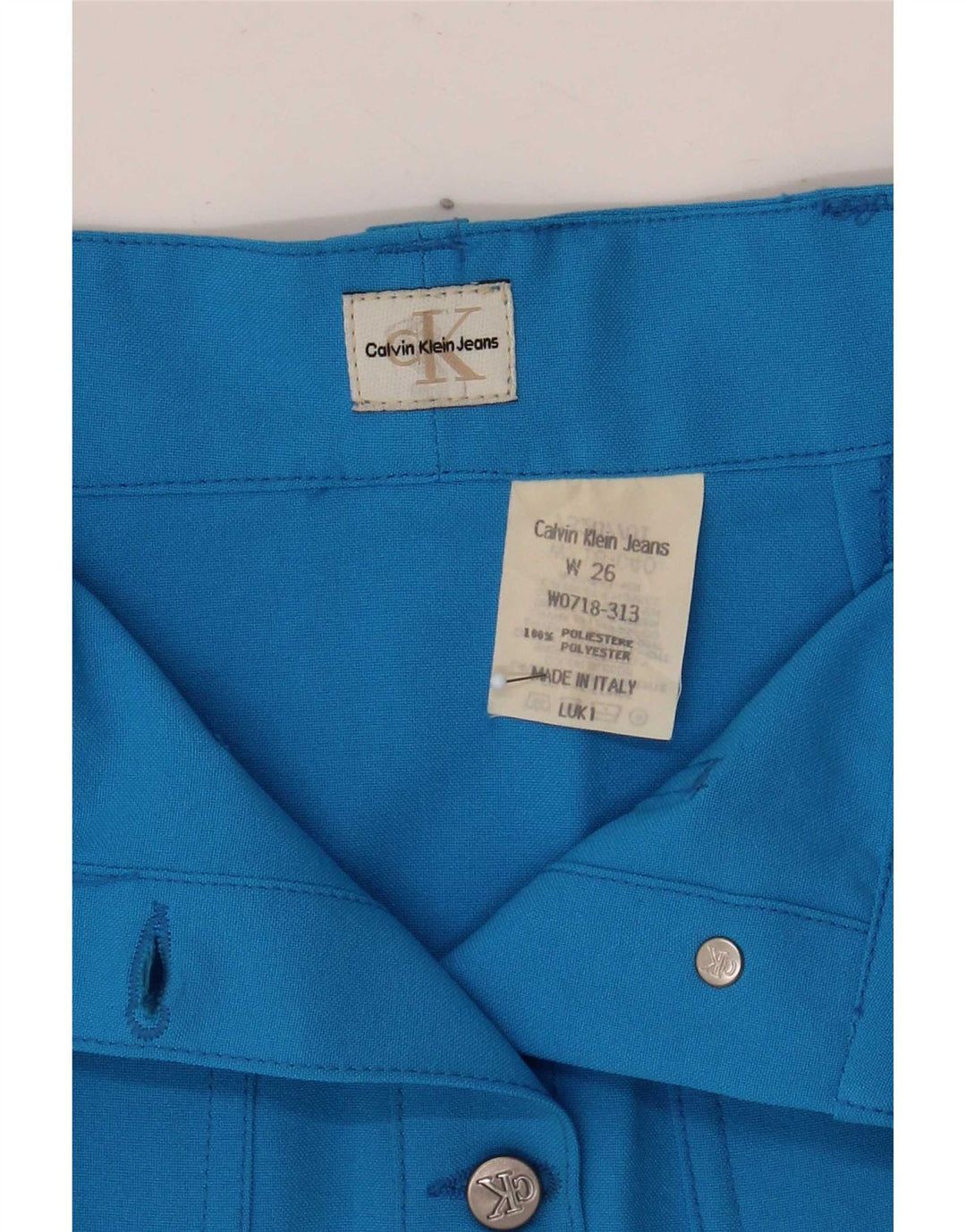 Calvin Klein ženska mini suknja W26 mali plavi poliester