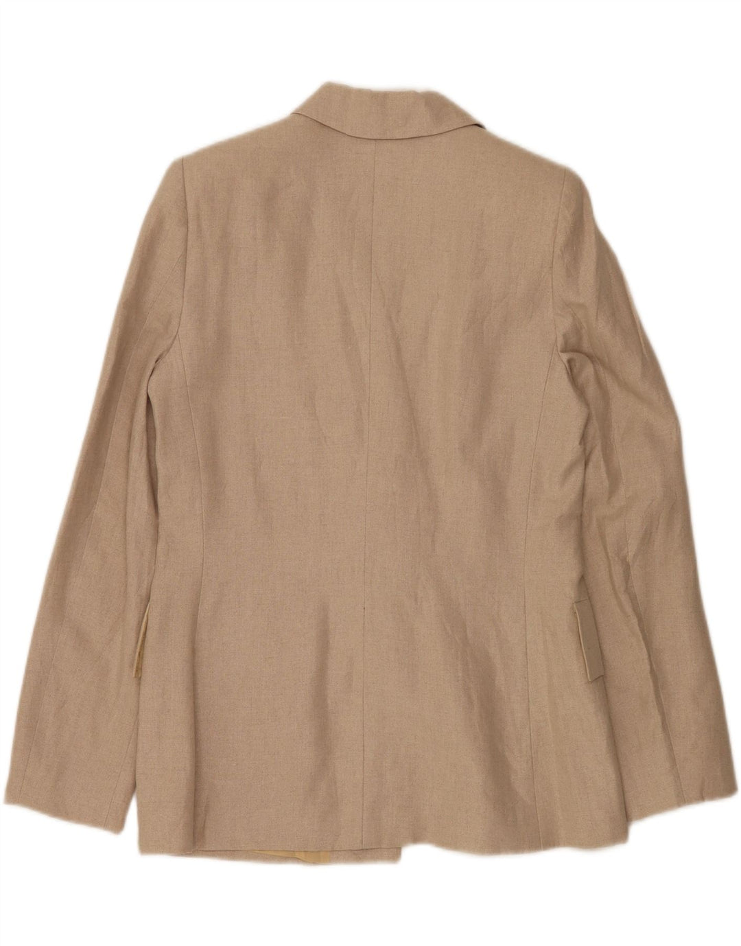 Gai Mattiolo Ženska jakna s jednim gumbom UK 16 Large Beige Lan