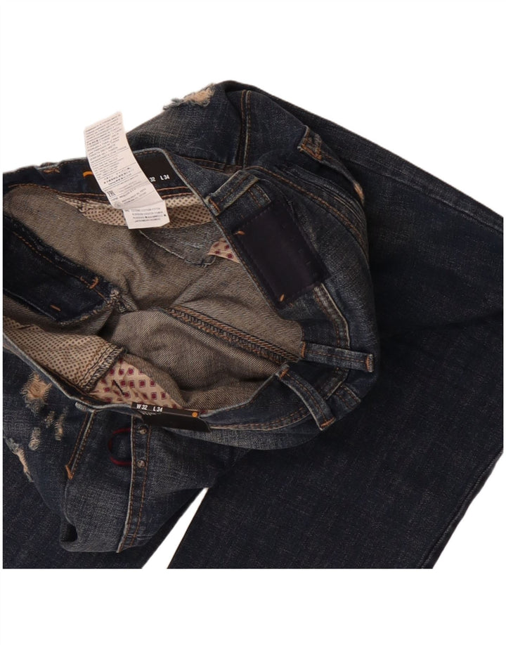 Ženske traperice Sisley Stockholm Distressed Slim Jeans W32 L34 Plavi pamuk