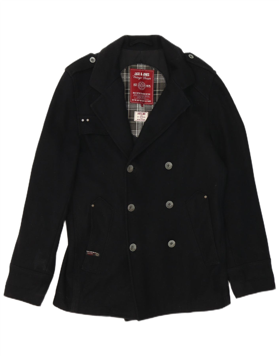 Jack & Jones muški plašt UK 40 veliki crni