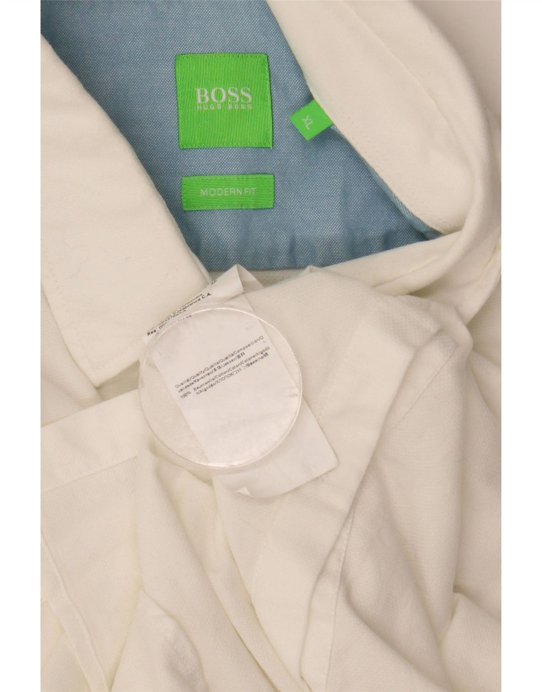 Hugo Boss muška moderna košulja XL bijeli pamuk
