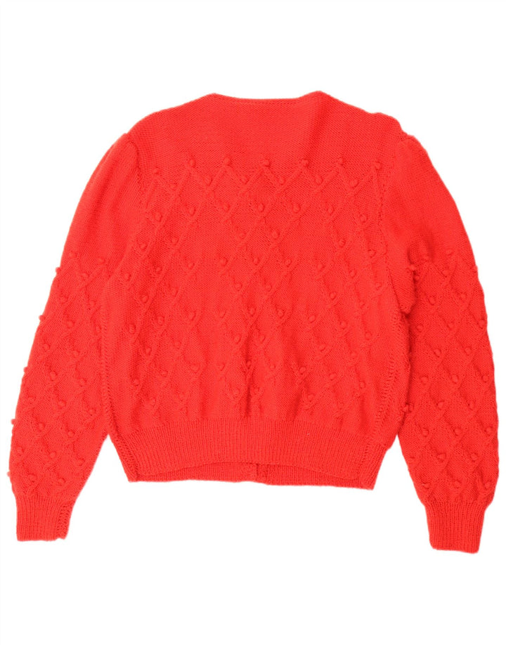 Vintage ženski veliki kardigan pulover UK 16 Large Red
