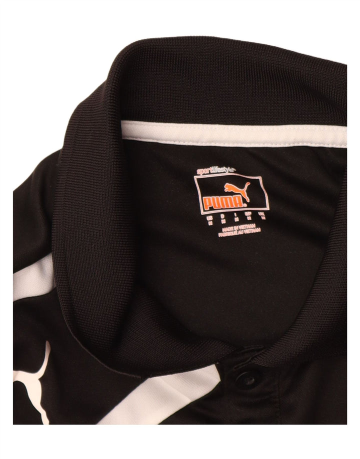 Puma muška grafička polo majica srednje crne boje