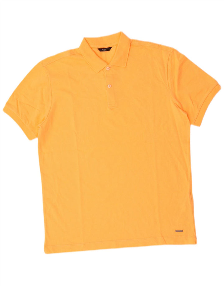 Massimo Dutti muška polo majica srednje narančaste pamučne boje