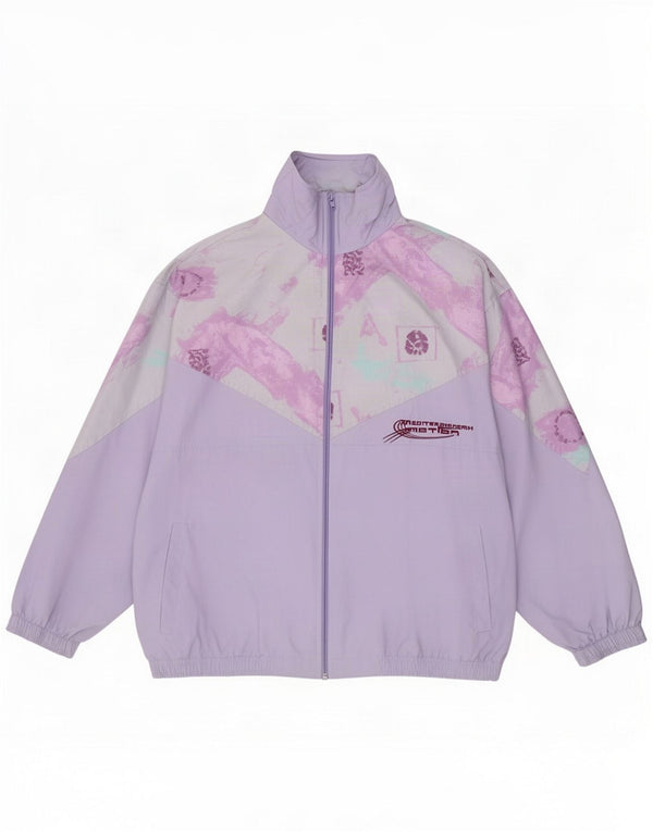 Vintage ženska gornja jakna trenirke IT 48 XL u ljubičastoj boji