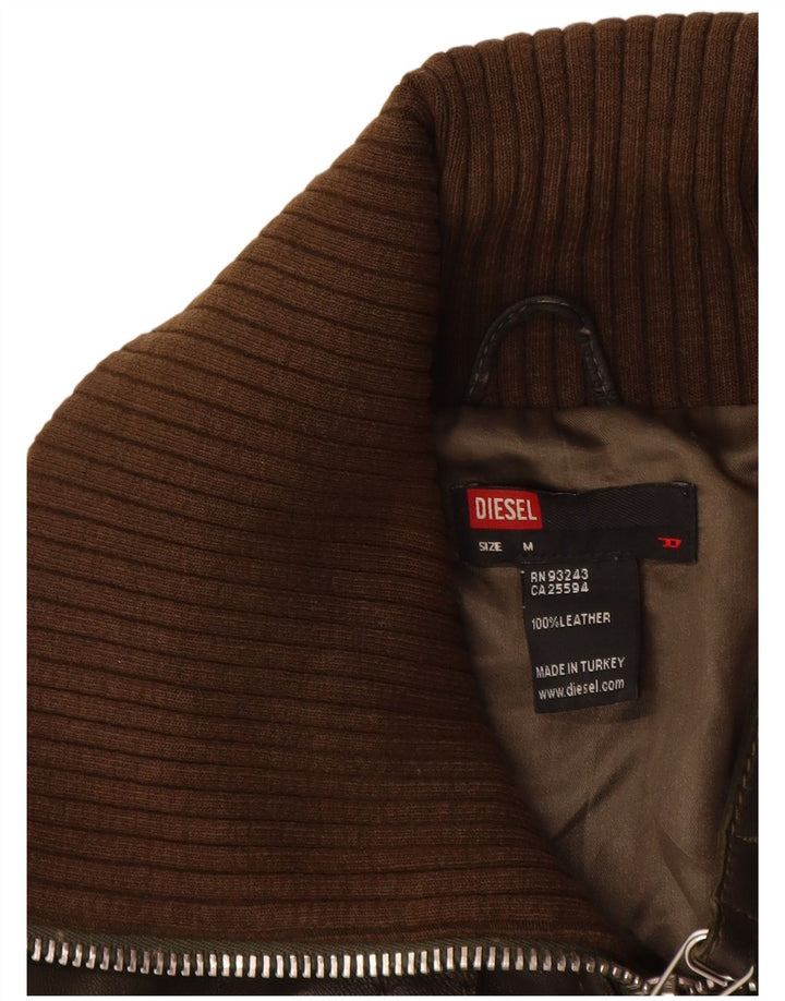 Diesel ženska kožna jakna Bomber UK 12 Srednje smeđa koža