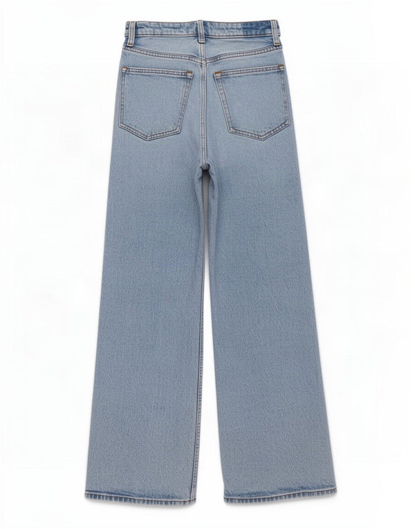 Abercrombie & Fitch ženske traperice širokih nogavica visokog struka US 4 male W27 L27 plava