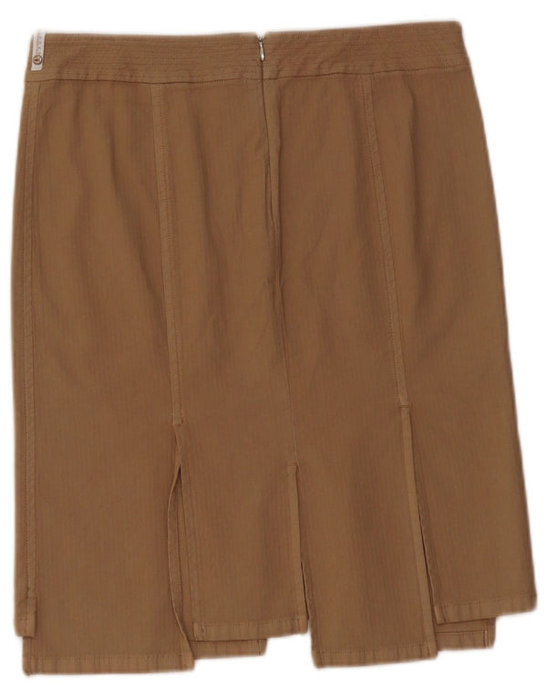 TRUSSARDI ženska ravna suknja IT 42 srednje W28 bež pamuk