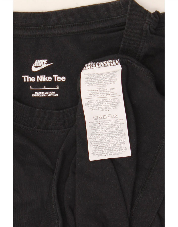 NIKE Muška majica s grafičkim motivima, veliki crni pamuk