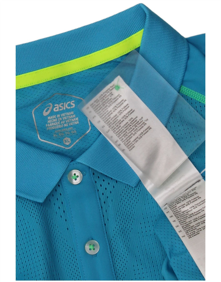 Asics muška polo majica XL plavi poliester