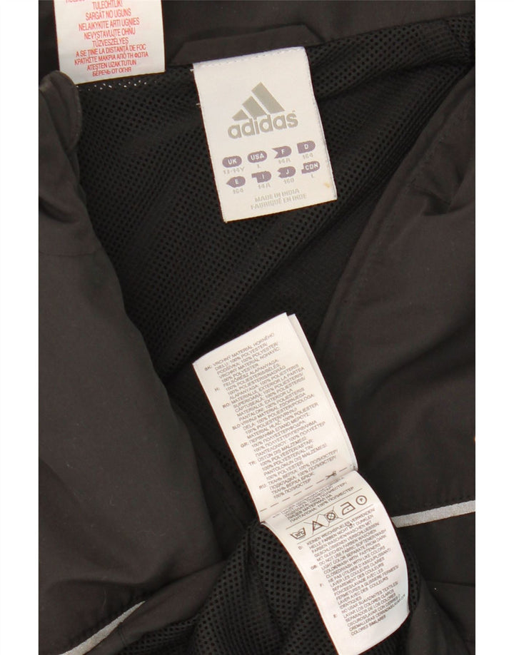 Adidas Boys Climalite Gornja jakna za trenirku 13-14 godina siva poliester