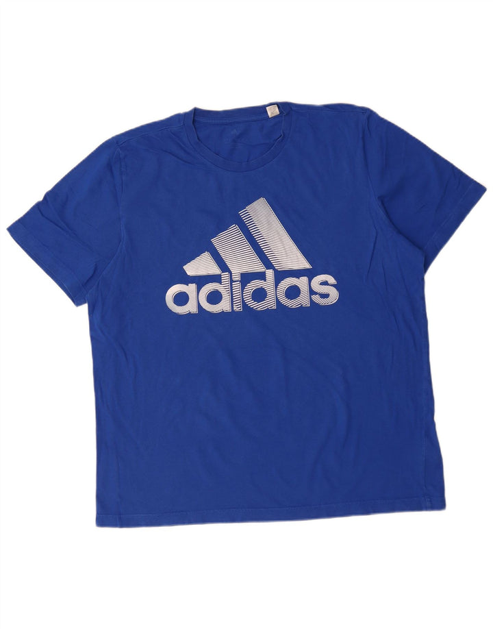 Adidas muška majica s grafičkim motivima, veliki plavi pamuk