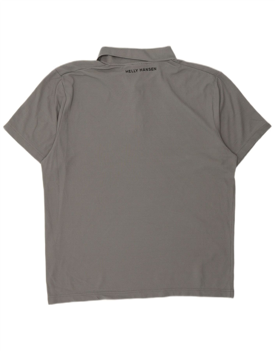 HELLY HANSEN Mens Polo Shirt XL Grey Polyester
