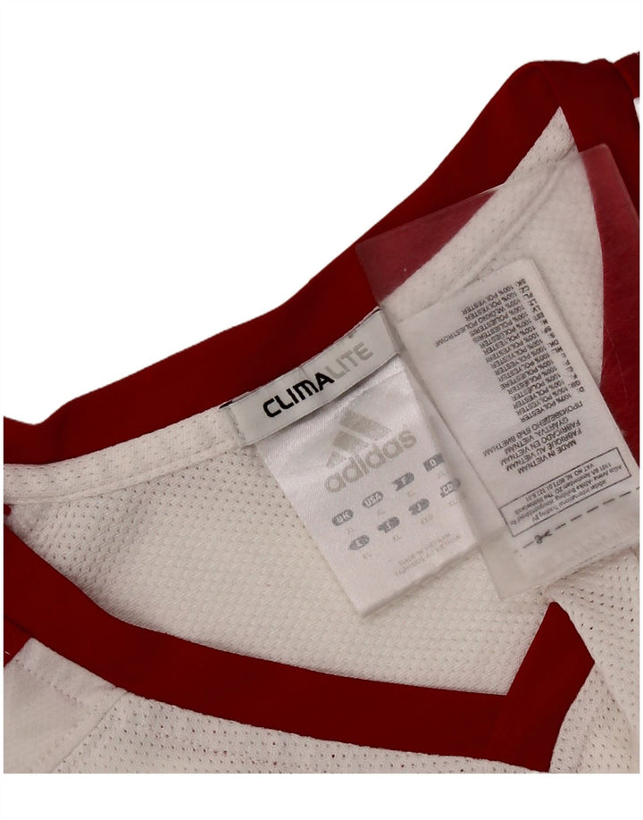 ADIDAS muški Climalite grafički prsluk XL bijeli poliester u boji