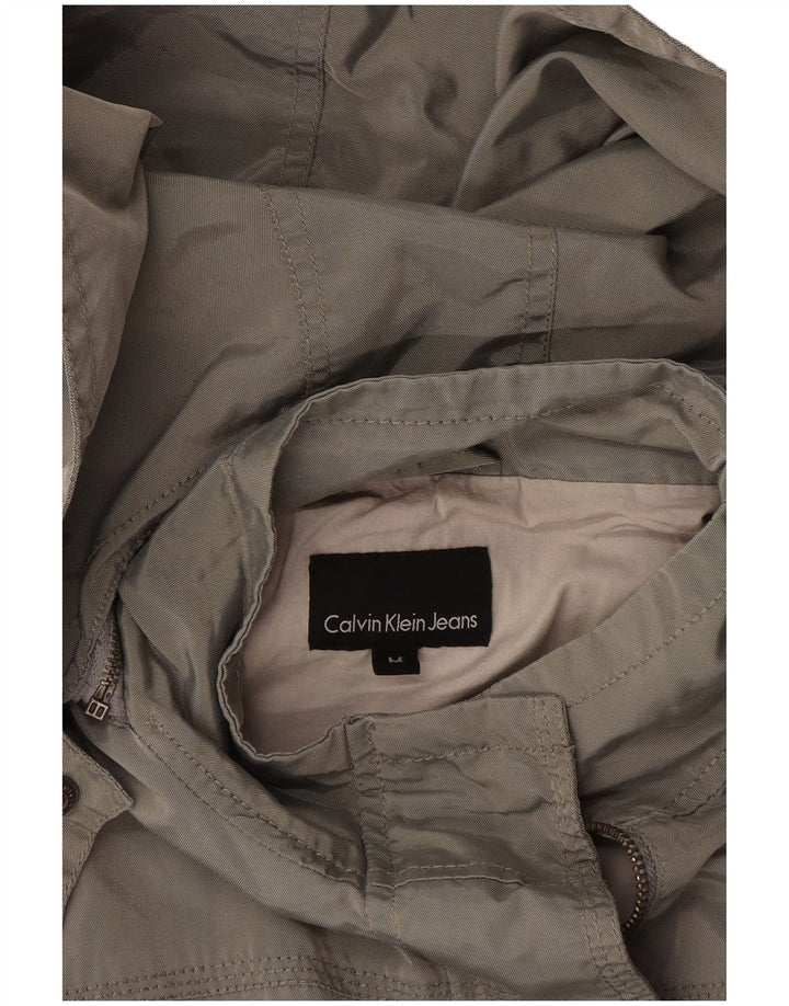 Ženska pomoćna jakna s kapuljačom Calvin Klein Jeans UK 14 srednje siva