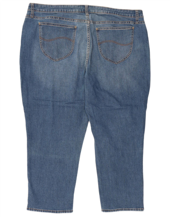 LEE ženske kapri traperice srednjeg rasta US 20 3XL W40 L23 plavi pamuk